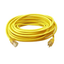 Linear Corporation 2589SW0002 | Extension Cord 12/3 Stranded 100 Feet, Outdoor with Power Indicator Lamp, Yellow