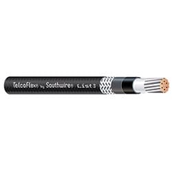 Linear Corporation 56986102 | TelcoFlex III Central Office Power Cable, 6 AWG, Single Conductor, Black