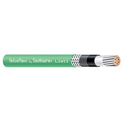 Linear Corporation 56963501 | TelcoFlex III Central Office Power Cable, 500 KCMIL, Single Conductor, Green