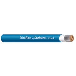 Linear Corporation 57152901 | TelcoFlex II Central Office Power Cable, 4 AWG, Single Conductor, Blue/Black Tracer