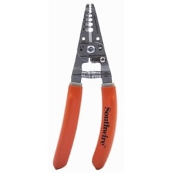 Linear Corporation S612STR | Wire Stripper Cutter Orange Dipped-Grip Ergonomic Handle