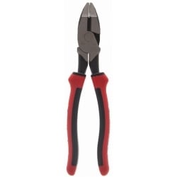 Linear Corporation SCP9 | 9" Hi-Leverage Side Cutting Pliers, Red/Black Comfort Grip Handle