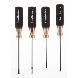 Linear Corporation SDSET4MINI | 4-Piece Mini-Screwdriver Set, Cushion Grip