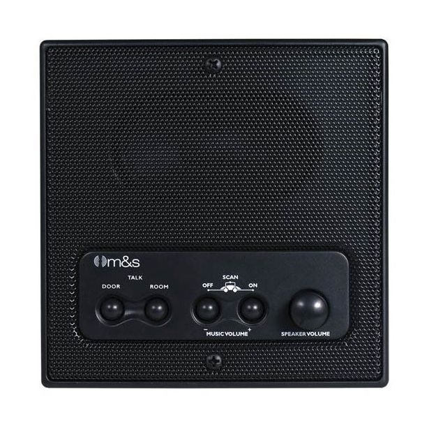 Linear DMC3RWB Retrofit Patio Station with Remote Scan and Master Volume (Black)