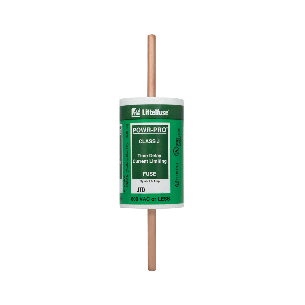 Littelfuse 0JTD225.X | UL Class J Time-Delay Fuse (600V, 225 Amps, 1 pack)