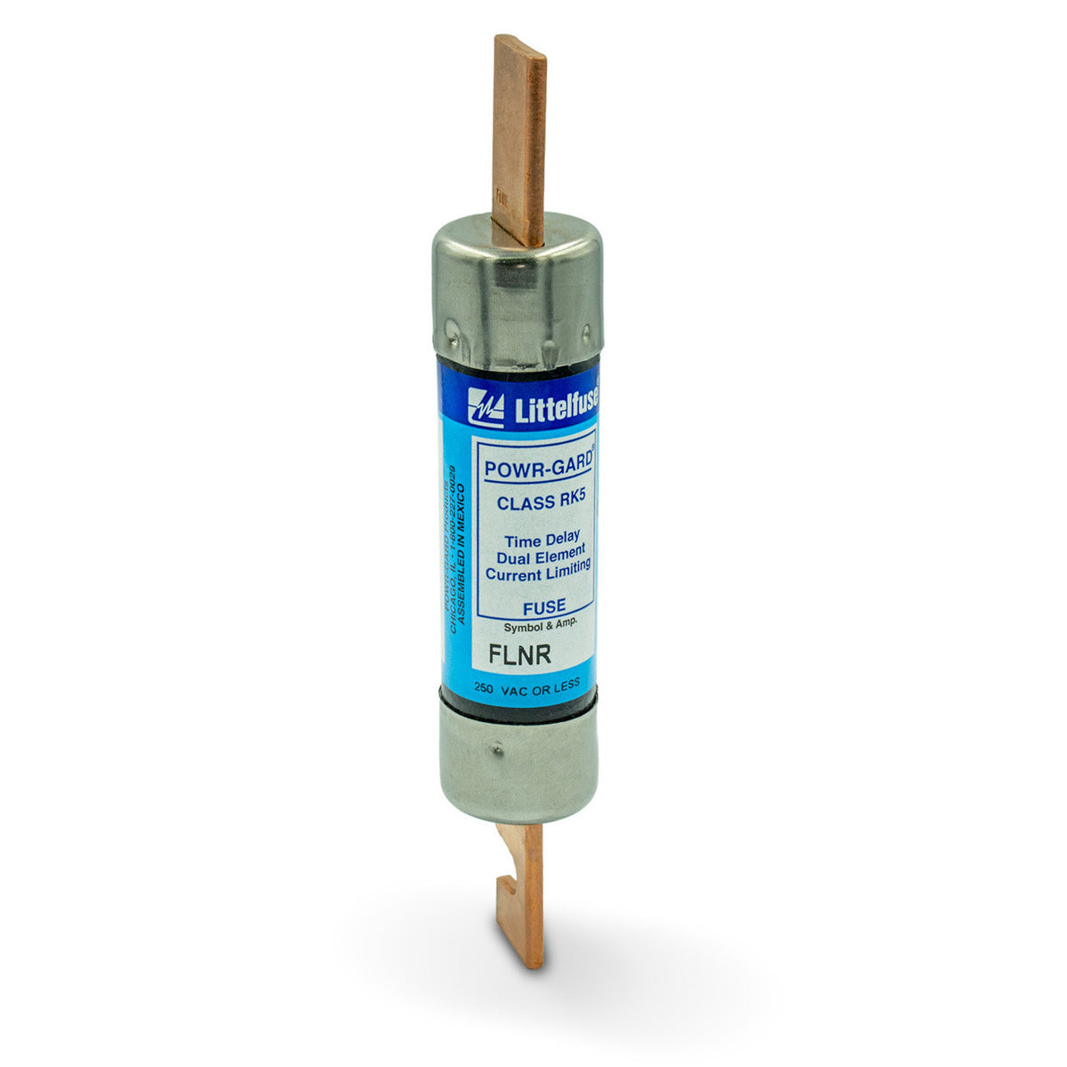 Littelfuse FLNR100.V | UL Class RK5 Dual-Element Time-Delay Fuse (250V, 100 Amps, 5 pack)