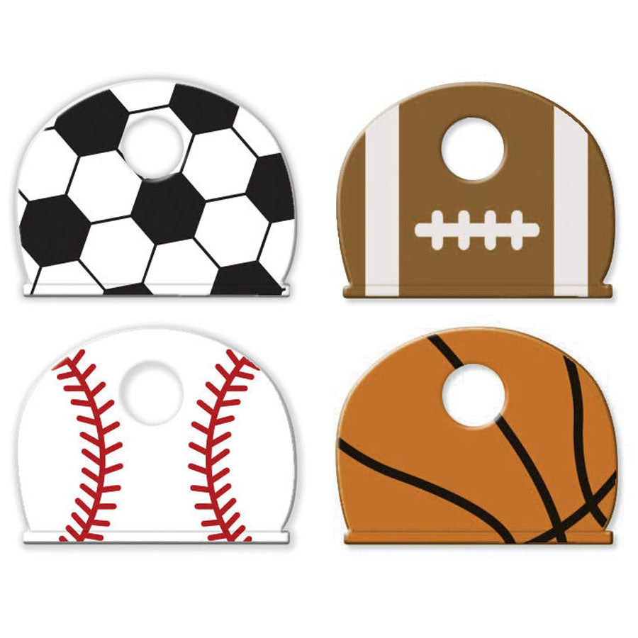 Lucky Line Products 16112 | Key Identifier Cap, Baseball, 1" Length x 3/4" Width, Vinyl, for Sports Enthusiast, 50 each per Pack
