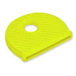 Lucky Line Products 16586 | Key Identifier Cap, Standard, 1" Length x 3/4" Width, Vinyl Rubber, Neon Yellow, 50 each per Pack