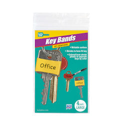 Lucky Line Products 17204 | Key Bands, Large Size, 4/Pack