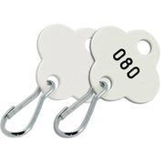 Lucky Line Products 25799 | Spec Ord Seq Shamrock Tag With Hkwhite