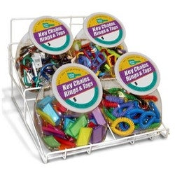 Lucky Line Products 34466 | Counter Jar Display, Medium, 14" Width x 14-1/2" Depth x 11" Height, Metal Wire