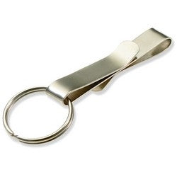 Lucky Line Products 40601 | Belt Hook, 2-7/8" Length, Nickel Plated Steel with 1-1/8" Split Ring, 1 each per Card