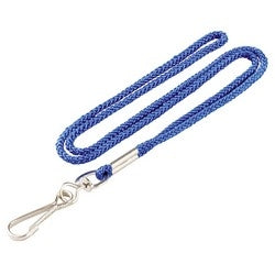 Lucky Line Products 41430 | Sports Key Lanyard, 21-1/2" Length, Woven Nylon, Blue, 10 each per Pack