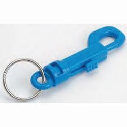 Lucky Line Products 41501 | Key Clip, 3-1/2" Length, Plastic with 7/8" Nickel Plated Tempered Steel Split Ring, 1 each per Card