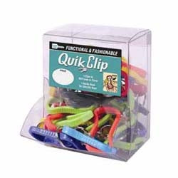 Lucky Line Products 45833 | Belt Key Clip, Ergonomic, 2-5/8" Length, Flexible Plastic, 40 each per Small Clear Box