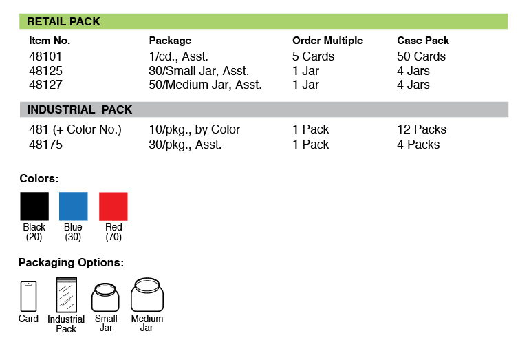 Lucky Line Products 48125 | Bottle Opener C-Clip Keychain Alum, Assorted, 30/Jr