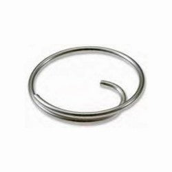 Lucky Line Products 75202 | Key Ring, Tang, 1", Nickel Plated Steel Spring Wire, Silver with 0.62" Turn, 2 each per Card