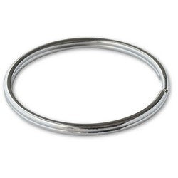 Lucky Line Products 79101 | Key Ring, Split, 3" Diameter, Tempered Steel, Nickel Plated, 1 each per Card