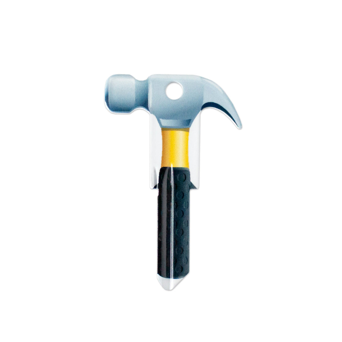 Lucky Line Products B122W | House Key, Weiser, Hammer, Brass, Enamel Coating, 1 each per Card
