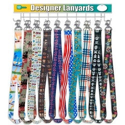 Lucky Line Products C200D | Lanyard Wall Display, Designer, Polyester, 10 each per Pack