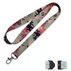 Lucky Line Products C202 | Key Lanyard, Designer, Camo, 17-1/2" Length x 3/4" Width, Polyester