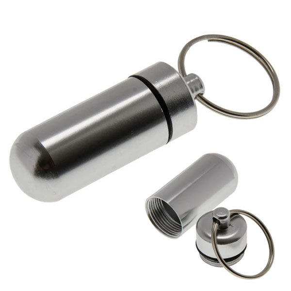 Lucky Line Products U12920 | Storage Capsule Keychain, Black, 1/Pack