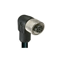 Lumberg Automation 600001991 | Cord Set, 22 AWG, M12 Female Right Angle Connector, 2m L