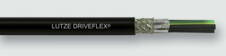 Lutze A2161004 | VFD Cable, 4C, Tinned Copper, 10 AWG, 105x30 Conductor, Stranded, XLPE Insulation, Black Jacket