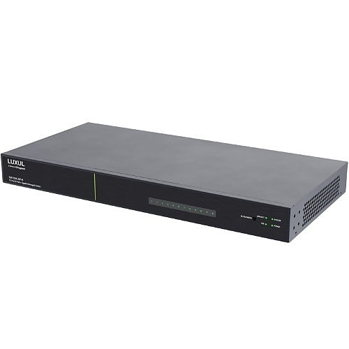 Luxul Wireless SW-505-8P-R | Managed PoE+ Switch, 8-Port, 8 x PoE+, 2 x RJ45, 2 x SFP