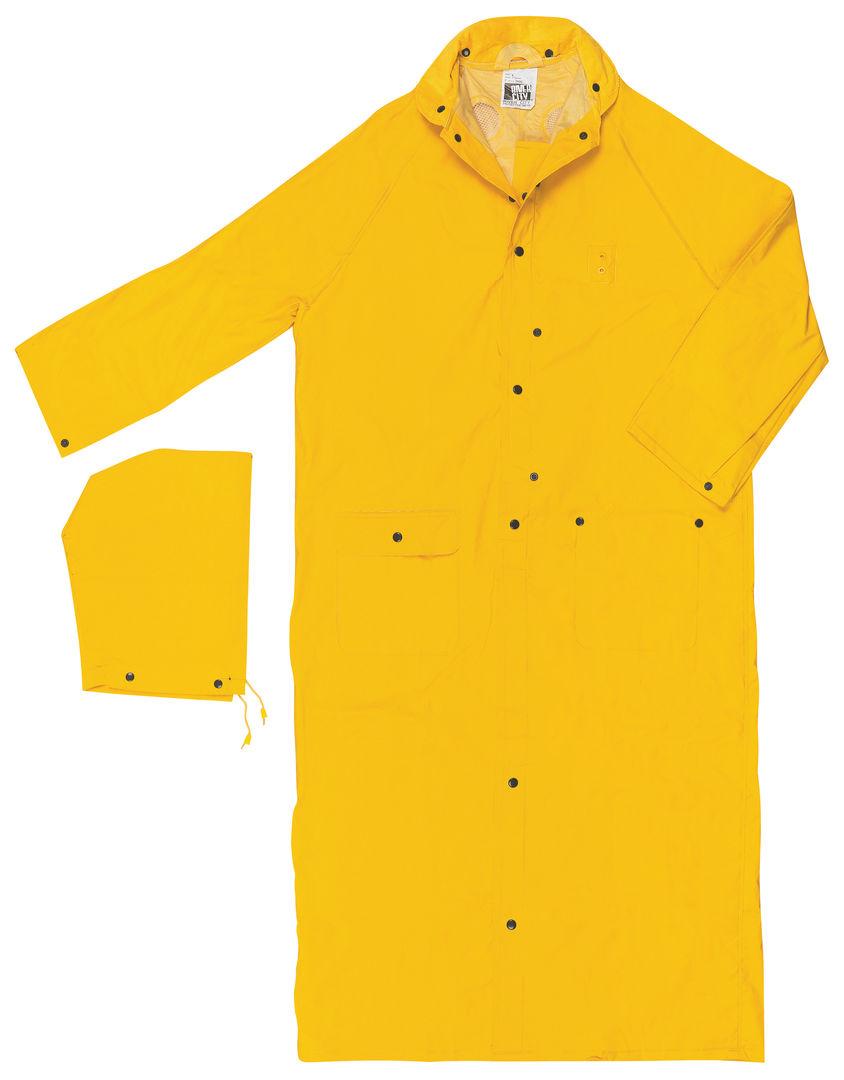 MCR Safety 260CL | River City PVC/Polyester Riders Raincoat Yellow, Large