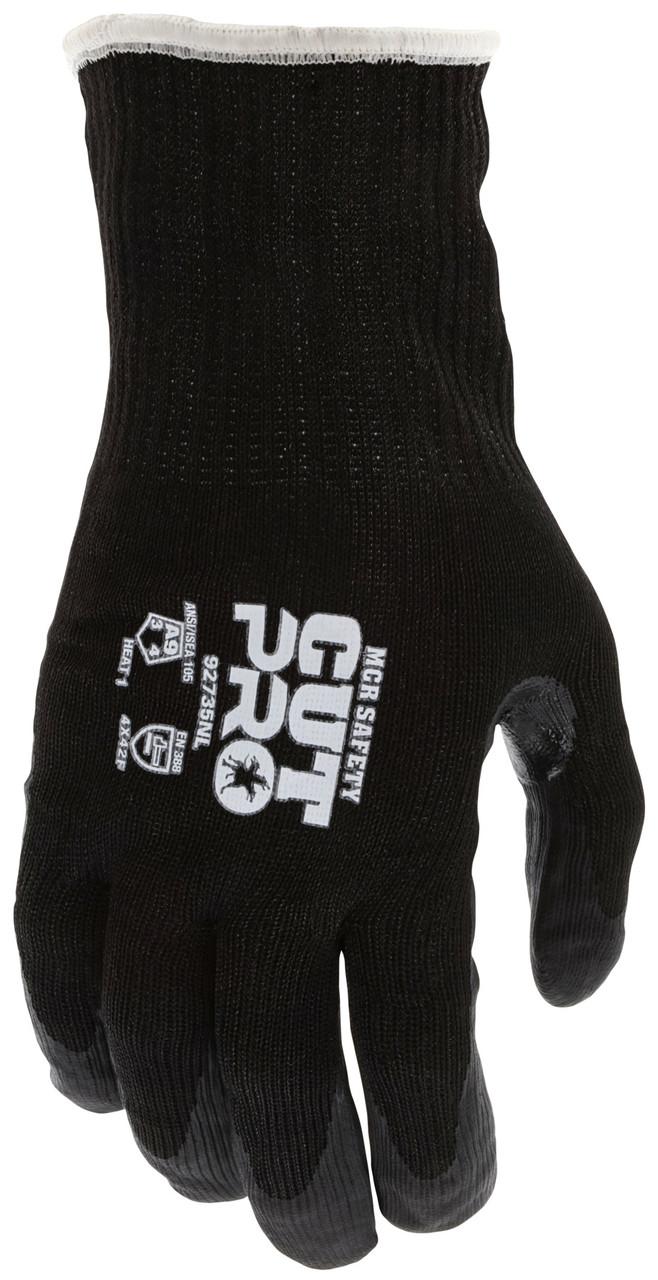 MCR Safety 92735NL | CutPro Hypermax Cut-Resistant Nitrile Gloves 15 Gauge, Black, Large