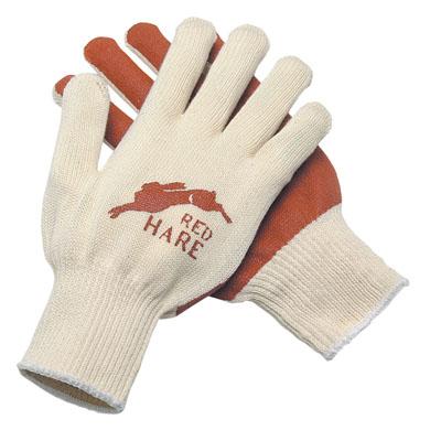 MCR Safety 9670S | Red Hare - Cotton String Knit Work Gloves - 10 Gauge 100% Natural Cotton Shell