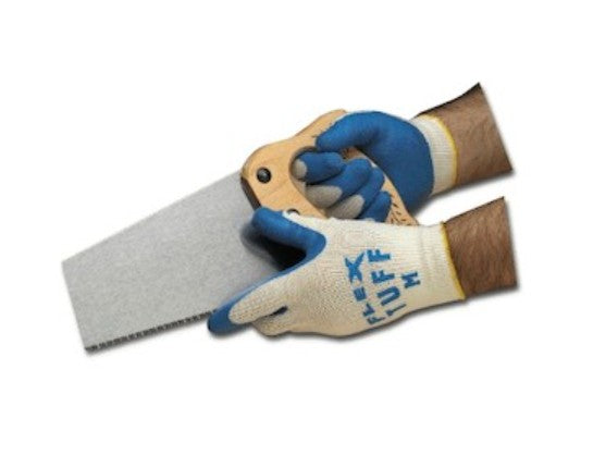 MCR Safety 9680L | Memphis Flex-Tuff Gloves Poly-Cotton Shell with Latex Palm, Large