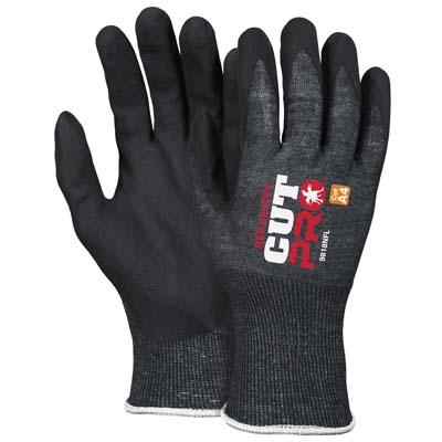 MCR Safety 9818NFXL | CutPro Hypermax Cut-Resistant Foam Nitrile Gloves 18 Gauge, Black, X-Large