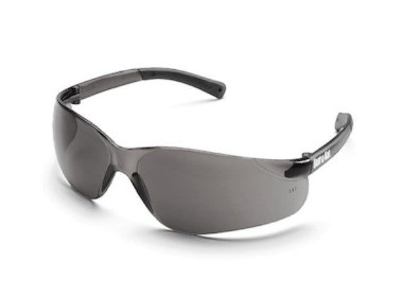 MCR Safety BK112 | Crews BearKat Safety Glasses Black Frame, Gray Duramass Hardcoat Lens