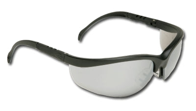 MCR Safety KD117 | Crews Klondike Safety Glasses Black Frame, Silver Mirror Duramass Hardcoat Lens
