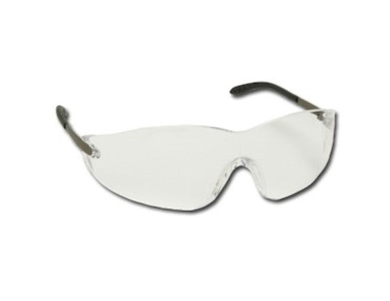MCR Safety S2110 | Crews Blackjack Safety Glasses Black/Gray, Clear Duramass Hardcoat Lens