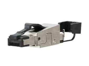 METZ CONNECT 130E405032-E | Field Plug, 8-Contact, Die-Cast Zinc, Black