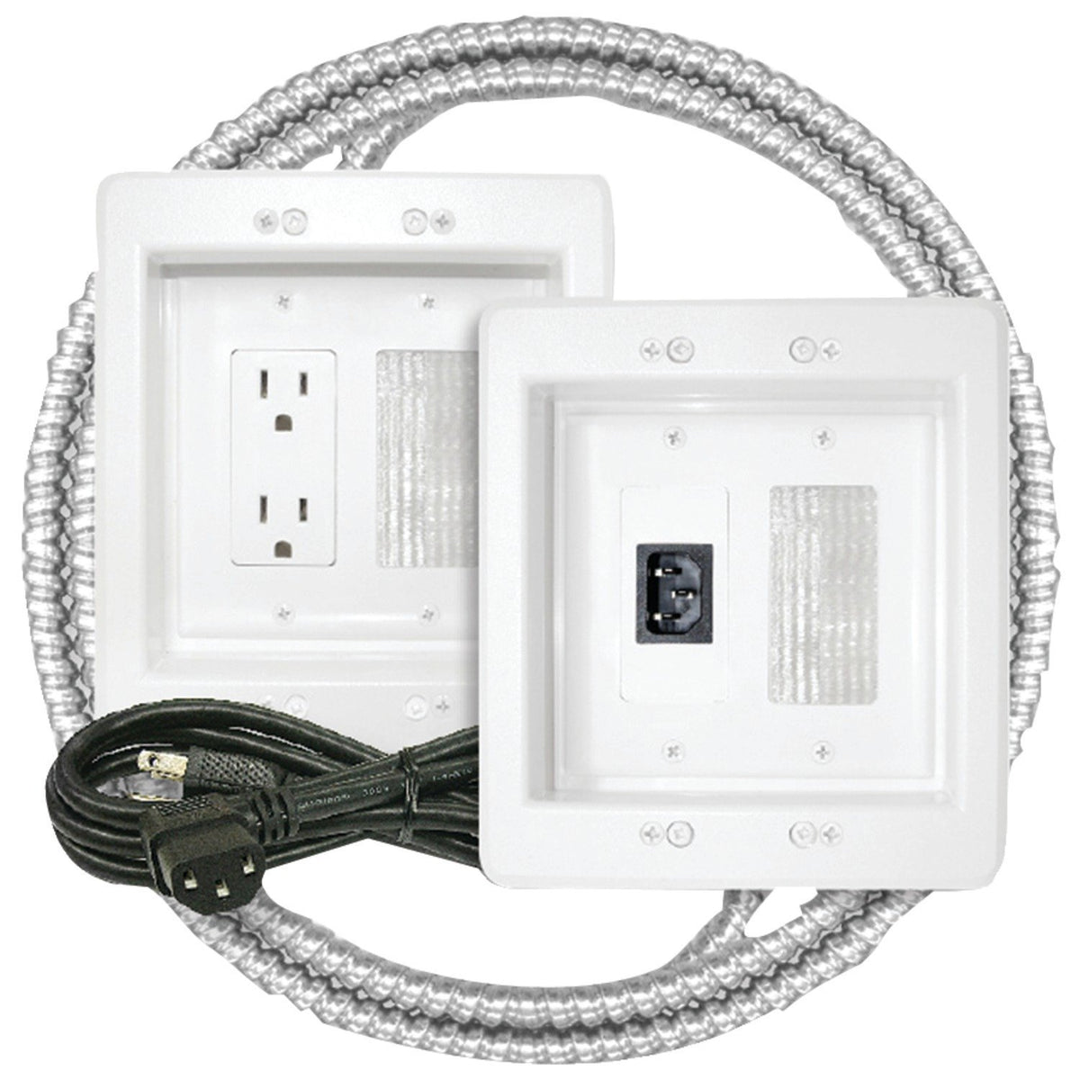 Midlite 22APJW7RMC Double Gang Hdtv Metal Clad Power Reloca