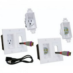 Midlite 2A46W3 In Wall Power Solution Kit/3ft