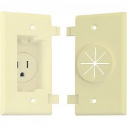 Midlite 2GESR5251LA T 2 Gang End Splitplate Recessed Rece