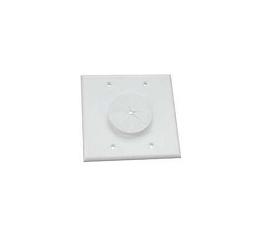 Midlite 2GLAGR2 Double Gang Light Almond Wireport With G
