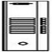 Mircom KVS104P Push-Button with Postal Lock - 4 Apts