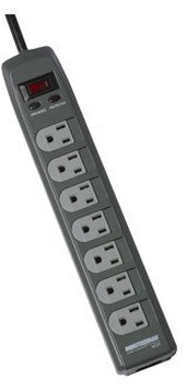 Minuteman MMS370T - 7-Outlet Surge Suppressor With "Child Safety"