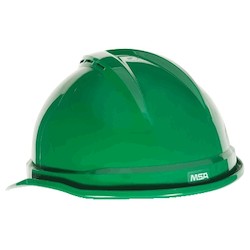 MSA Safety 10034032 | Hat MSA V-Gard 500 VNT 6 Point Ratchet Green
