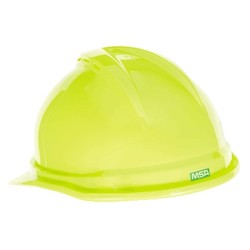 MSA Safety 10074820 | V-Gard 500 Cap, Hi-Viz Yellow-Green Vented, 6-Point FAS-TRAC III