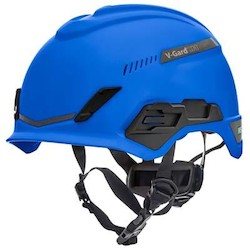 MSA Safety 10194785 | Helmet, V-Gard H1, Vented, Blue