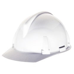 MSA Safety 454728 | Topgard Hard Hat, Slotted, 4-Point, 1-Touch, White