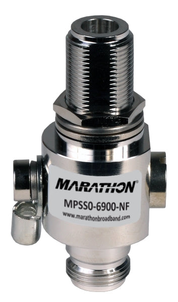 Marathon MPSS0-6900-NF | Coaxial Surge Protector, 0-6.9 GHz, N-Female to N-Female, 25W, 50 Ohm, 20kA