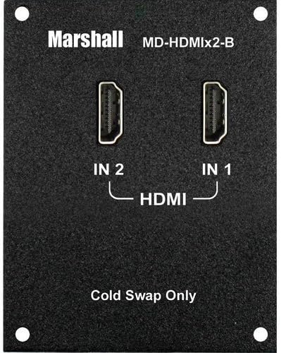 Marshall Electronics MD-HDIX2-B | HDMI/Two Channel Input Module for MD Series Monitors (Black)